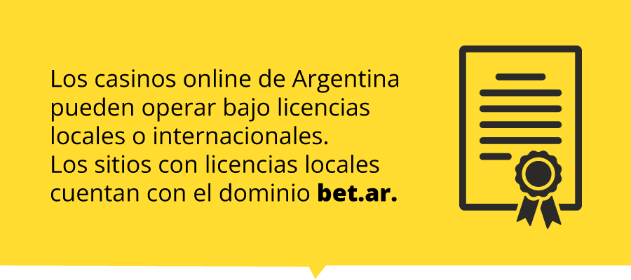 Licencias locales o internacionales Argentina