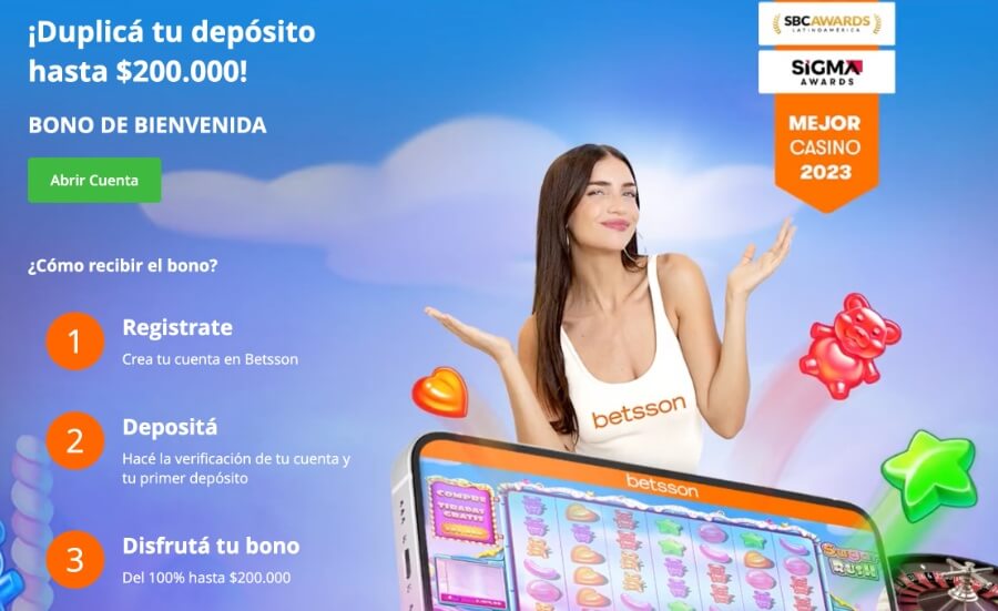 Betsson nuevo bono de bienvenida