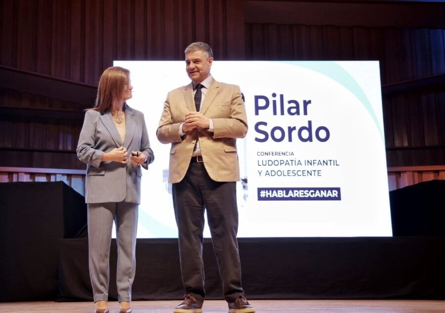 Charla ludopatía Pilar Sordo y Jorge Macri