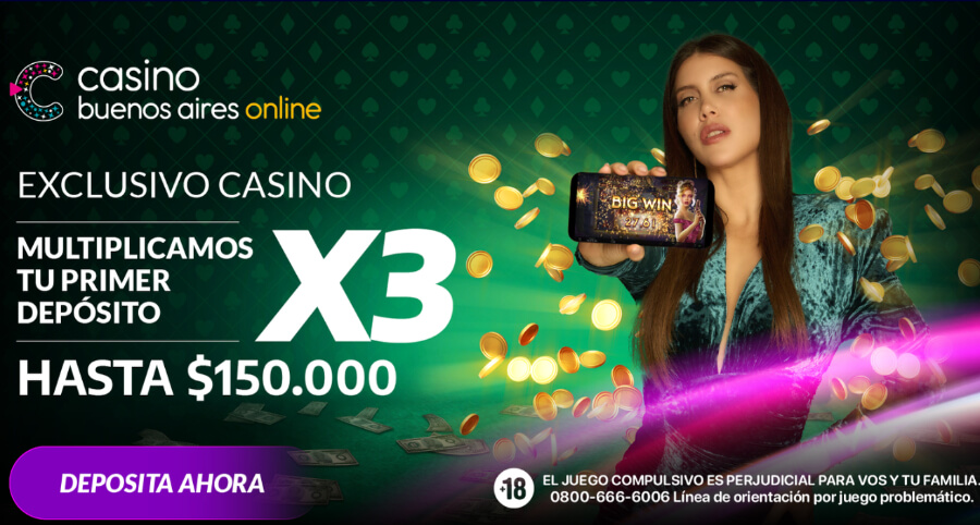 Primer deposito Casino Buenos Aires