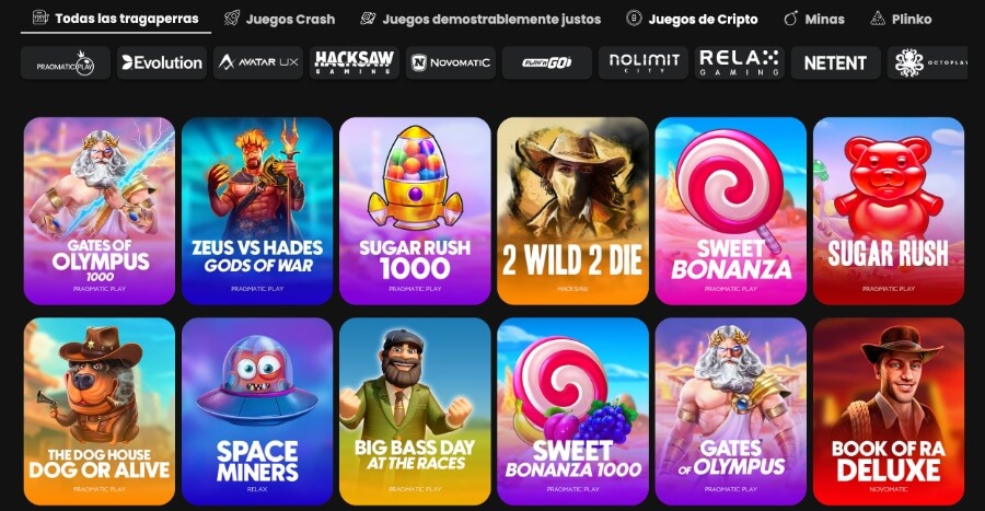 Tragamonedas disponibles en WSM Casino Argentina